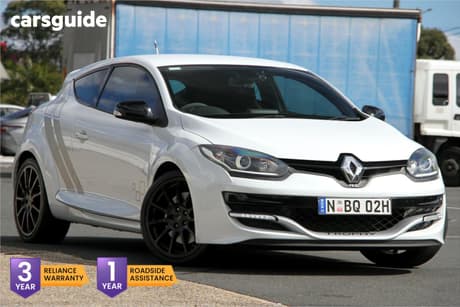 White 2014 Renault Megane Coupe Rs 275 Trophy