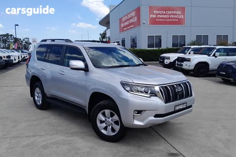 Silver 2021 Toyota Landcruiser Prado Wagon Gxl