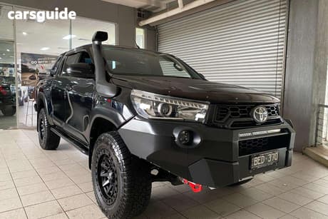 Black 2019 Toyota Hilux Double Cab Pick Up Rugged X (4X4)