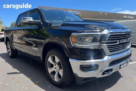 Black 2022 RAM 1500 Crew Cab Utility Laramie Rambox (Hybrid)