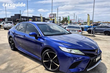 Blue 2020 Toyota Camry Sedan Sx