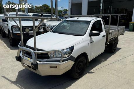 White 2018 Toyota Hilux Cab Chassis Workmate