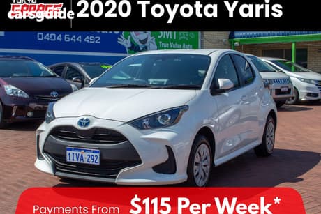 White 2020 Toyota Yaris Hatchback Zr Hybrid