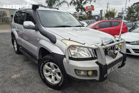 Silver 2004 Toyota Landcruiser Prado Wagon Gxl (4X4)