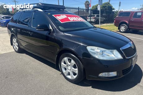 Black 2010 Skoda Octavia Wagon 2.0 Tdi