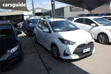 White 2023 Toyota Yaris Hatchback Ascent Sport