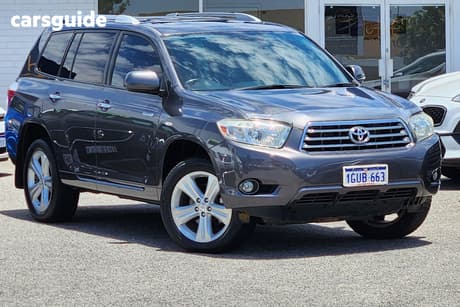 Grey 2008 Toyota Kluger Wagon Grande (4X4)