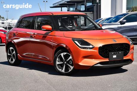 Orange 2025 Suzuki Swift Hatchback Hybrid Glx
