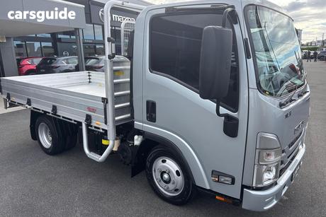 Silver 2023 Isuzu NLR Cab Chassis 45-150 (Swb) Traypack