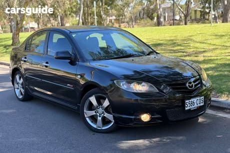 Black 2005 Mazda 3 Sedan Sp23
