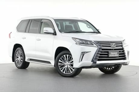 White 2019 Lexus LX450D Wagon