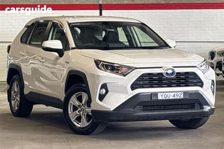 White 2020 Toyota RAV4 Wagon Gx Awd Hybrid