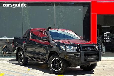 Black 2019 Toyota Hilux Double Cab Pick Up Rugged (4X4)