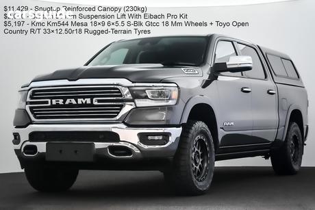 Grey 2022 RAM 1500 Crew Cab Utility Laramie (Hybrid)
