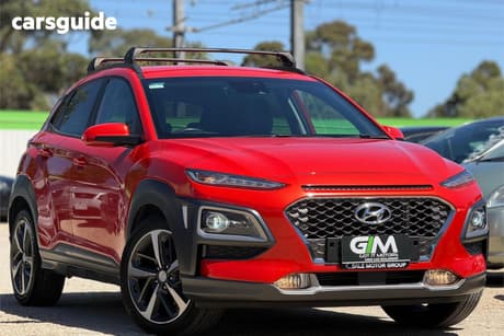 Orange 2018 Hyundai Kona Wagon Highlander (Awd)