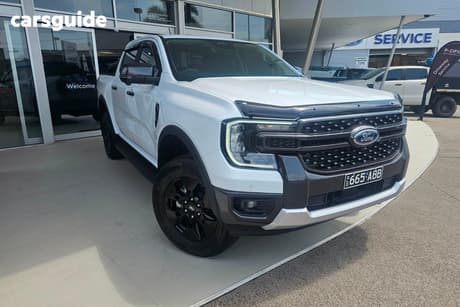 White 2025 Ford Ranger Double Cab Pick Up Phev Sport (4X4)