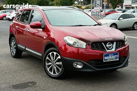 Red 2011 Nissan Dualis Wagon +2 Ti (4X2)