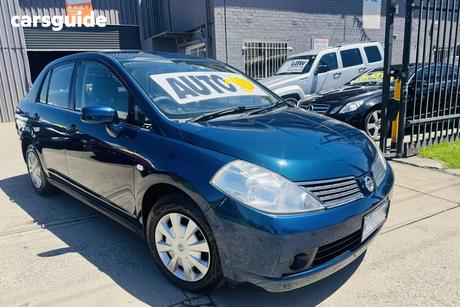 Blue 2008 Nissan Tiida Sedan St
