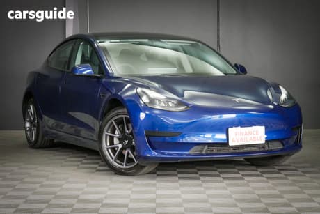 Blue 2023 Tesla Model 3 Sedan Rear-Wheel Drive