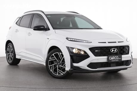 White 2022 Hyundai Kona Wagon N Line (Awd)