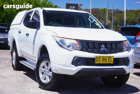 White 2016 Mitsubishi Triton Dual Cab Utility Glx Plus (4X4)