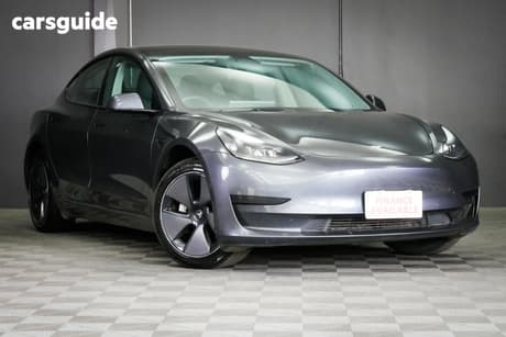 Grey 2023 Tesla Model 3 Sedan Rear-Wheel Drive