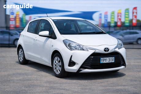 White 2019 Toyota Yaris Hatchback Ascent