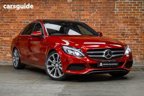 Red 2016 Mercedes-Benz C250 Sedan D