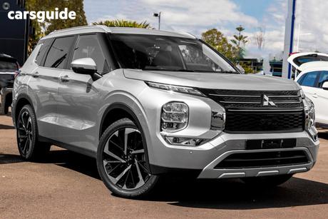 Silver 2024 Mitsubishi Outlander Wagon Aspire 7 Seat (2Wd)