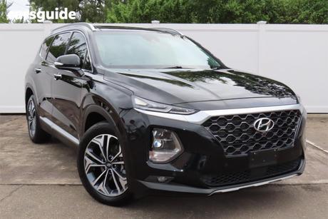 Black 2020 Hyundai Santa FE Wagon Highlander Crdi Burg (Awd)