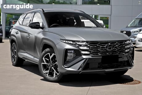 Grey 2025 Hyundai Tucson Wagon Elite Hybrid N Line (Awd)