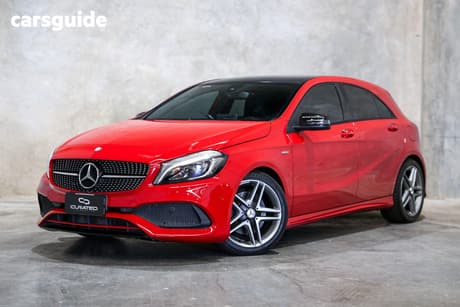 Red 2016 Mercedes-Benz 250 Hatch SPORT 4MATIC 176 MY16