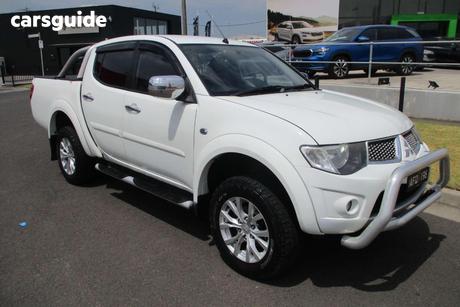 White 2014 Mitsubishi Triton Double Cab Utility Glx-R Warrior (4X4)