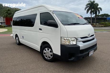 White 2014 Toyota HiAce Bus Commuter