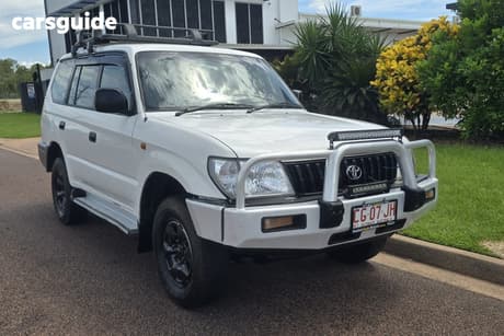 White 2002 Toyota Landcruiser Prado Wagon Gxl (4X4)