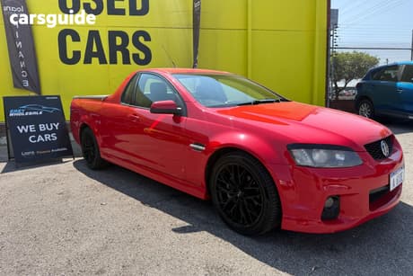 Red 2010 Holden Commodore Ute Tray SV6 VE MY10