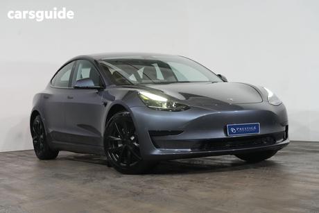 Grey 2023 Tesla Model 3 Sedan Rear-Wheel Drive