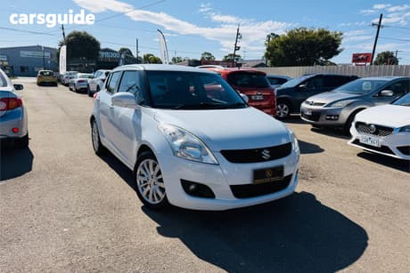 White 2012 Suzuki Swift Hatchback Glx