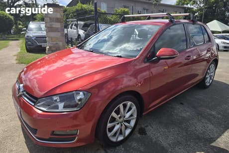 Red 2015 Volkswagen Golf Hatchback 103 Tsi Highline