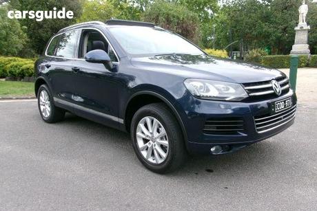 Blue 2014 Volkswagen Touareg Wagon V6 Tdi