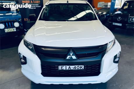 White 2020 Mitsubishi Triton Double Cab Pick Up Glx (4X4)