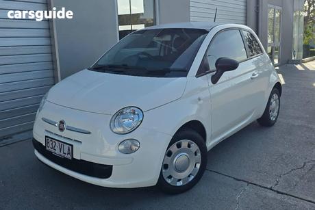 White 2014 Fiat 500 Hatchback Sport
