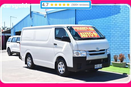 White 2018 Toyota HiAce Van Lwb