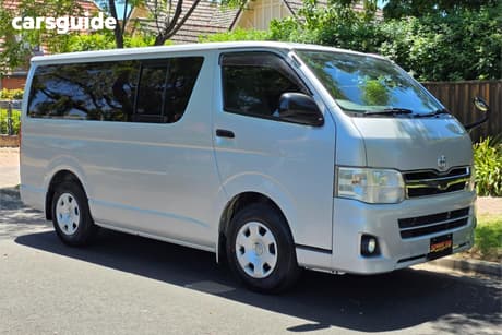 Silver 2013 Toyota HiAce Van Lwb