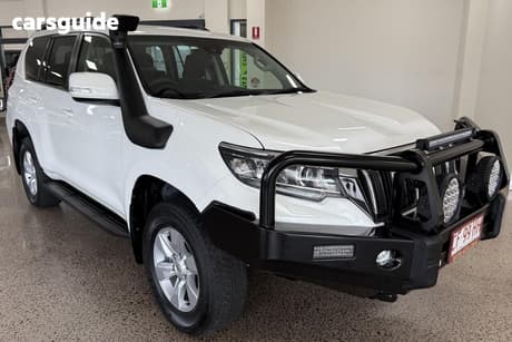 White 2021 Toyota Landcruiser Prado Wagon Gxl Flat Tailgate