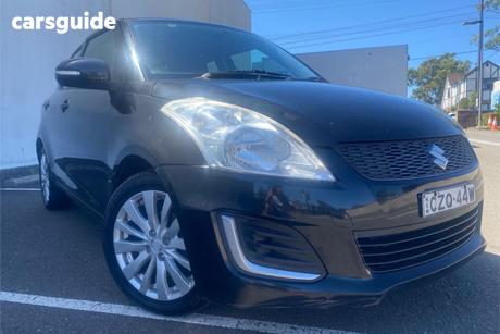 Black 2015 Suzuki Swift Hatchback Gl