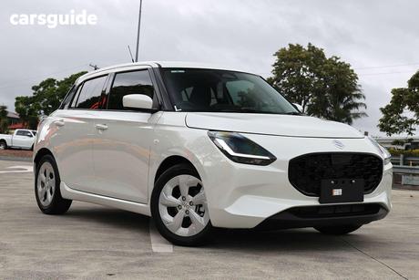 White 2025 Suzuki Swift Hatchback Hybrid Plus