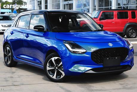 Blue 2025 Suzuki Swift Hatchback Hybrid Glx