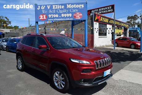 Burgundy 2014 Jeep Cherokee Wagon Limited (4X4)