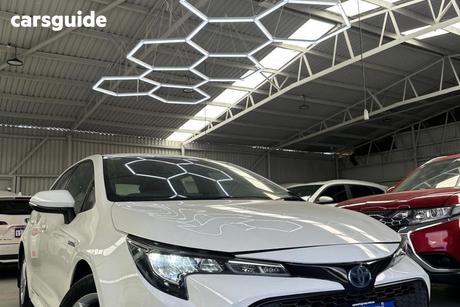 White 2021 Toyota Corolla Hatchback Ascent Sport Hybrid